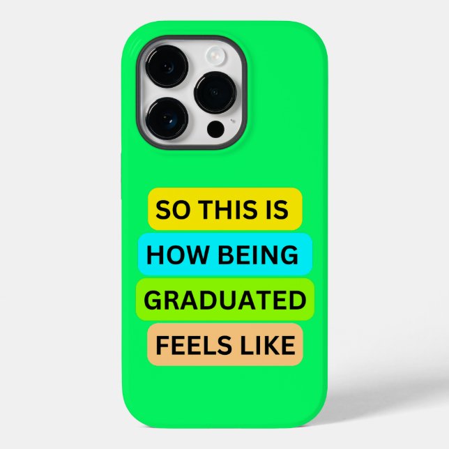 iPhone 14 pro Light Green case SO_NOT_IS_HOW_BEIN (Verso)