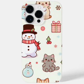 iPhone 14 Pro Max Case- Gato de neve