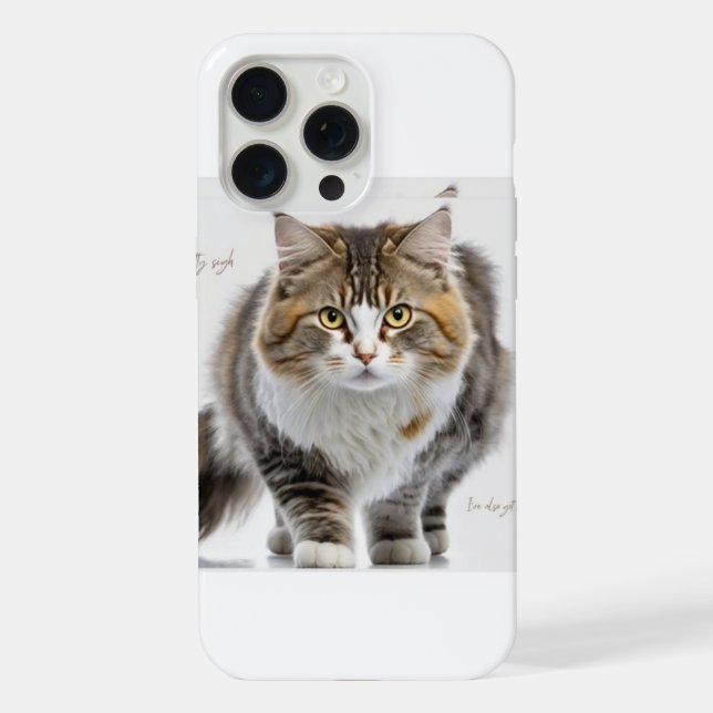 IPhone 15 pro max: design de cobrir de gato (Verso)