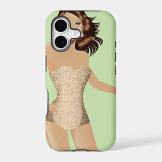 iPhone 5 Green Swimcase Girl mal lá