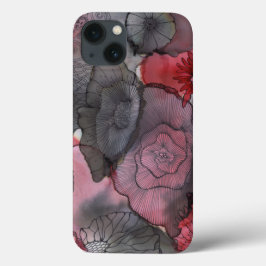 Iphone 7/8 Capa de telefone Black Red Berry