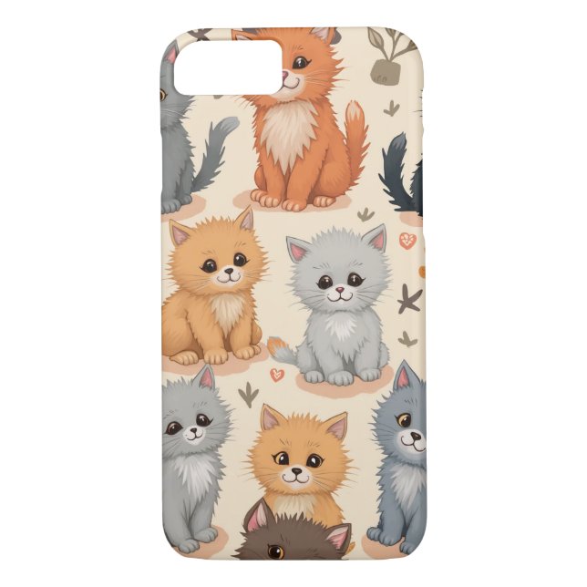 iPhone 8/7 Capas Cute Kitten Standard Capa de tele (Verso)