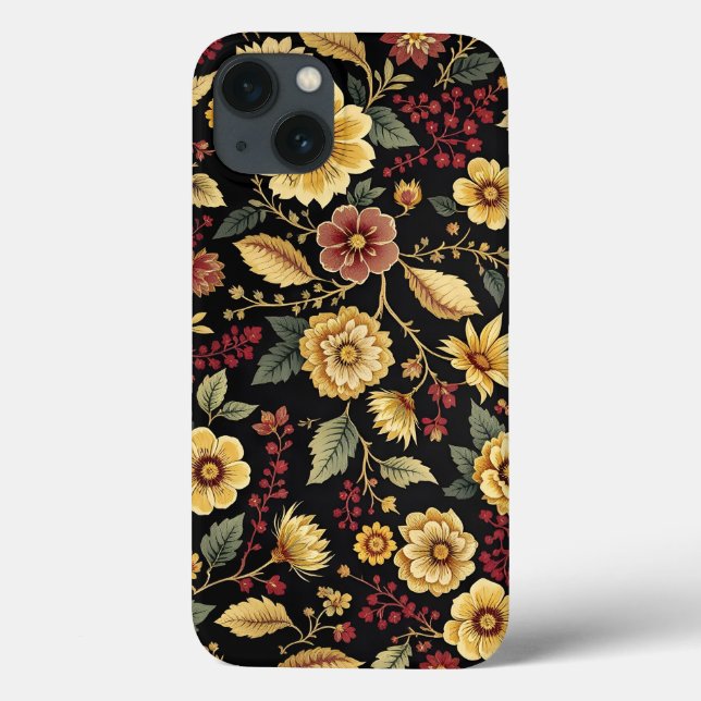 iPhone case flowers pattern  (Verso)