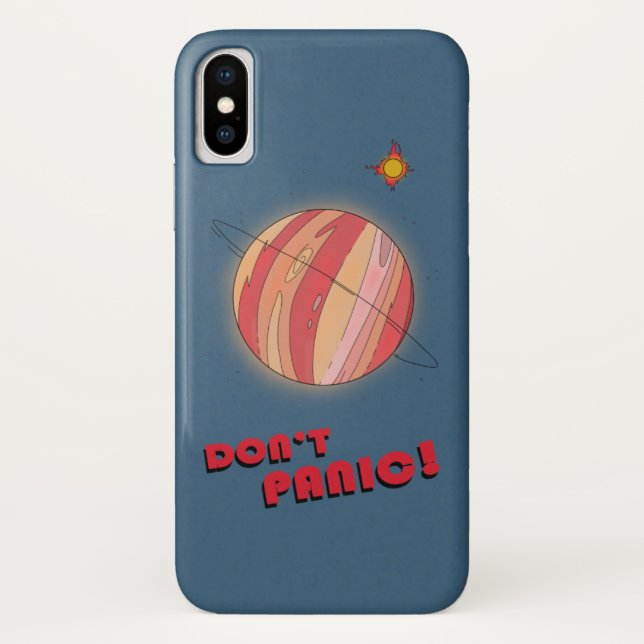 iPhone, Case-Mate Capa para iPhone X, Don't Panic (Verso)