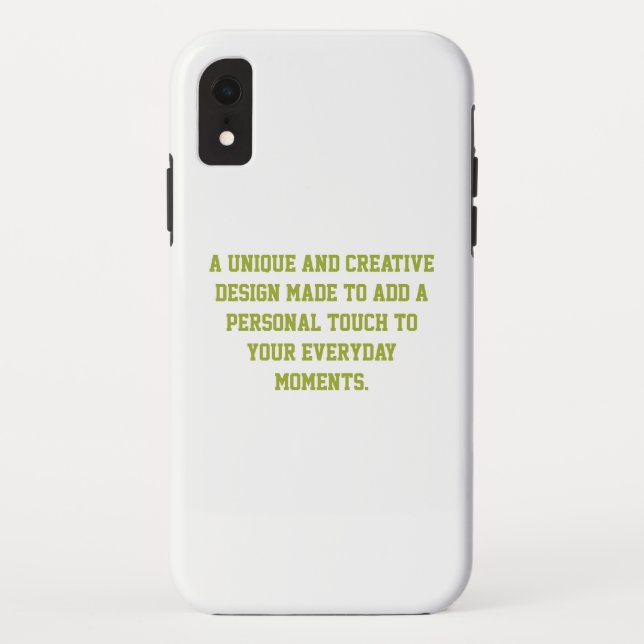 iPhone, Case-Mate Crie Sua Própria Capa Resistente para iPhone XR (Verso)
