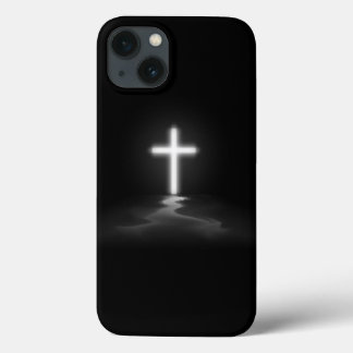 iPhone Christian Cross in the Mist