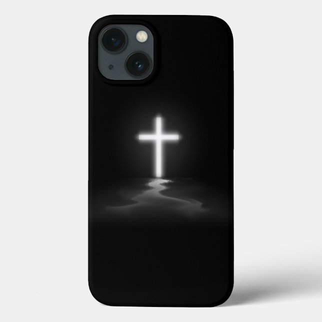 iPhone Christian Cross in the Mist (Verso)