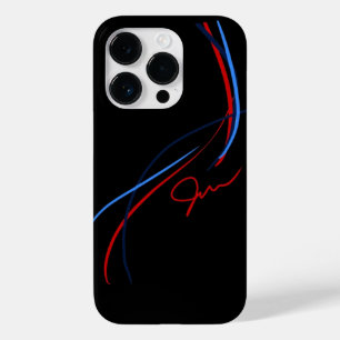 iPhone das listras de BMW ///M 8/7 de caso (preto)