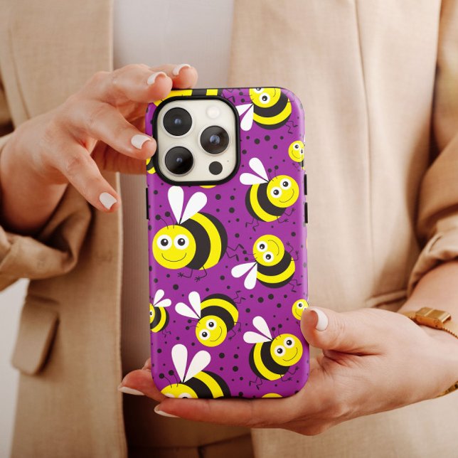 iPhone de Bumblebes Roxo | iPhone 14 Case-Mate (Criador carregado)