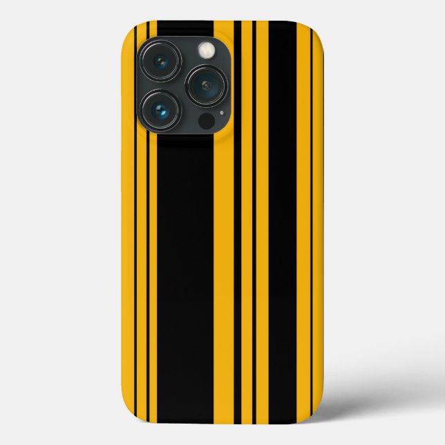 iPhone de estribo amarelo e preto (Verso)