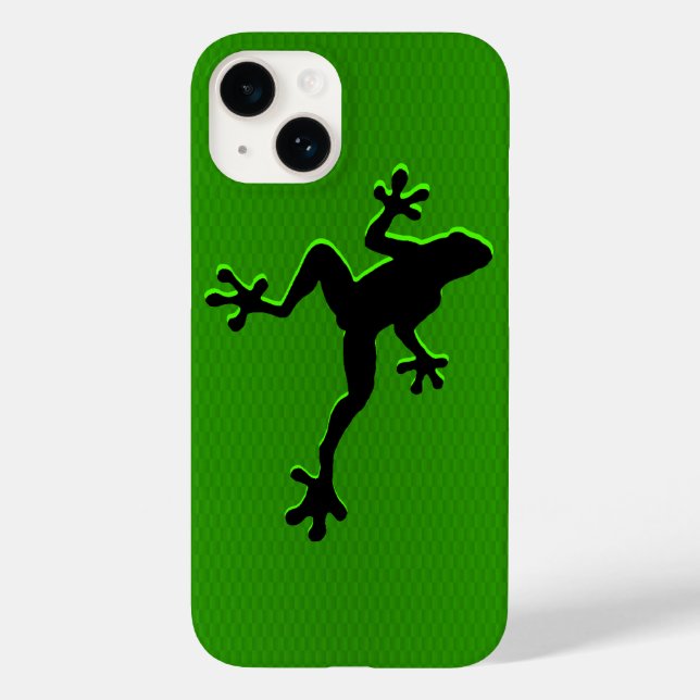 Iphone de fibra de carbono 14 Caso (Verso)