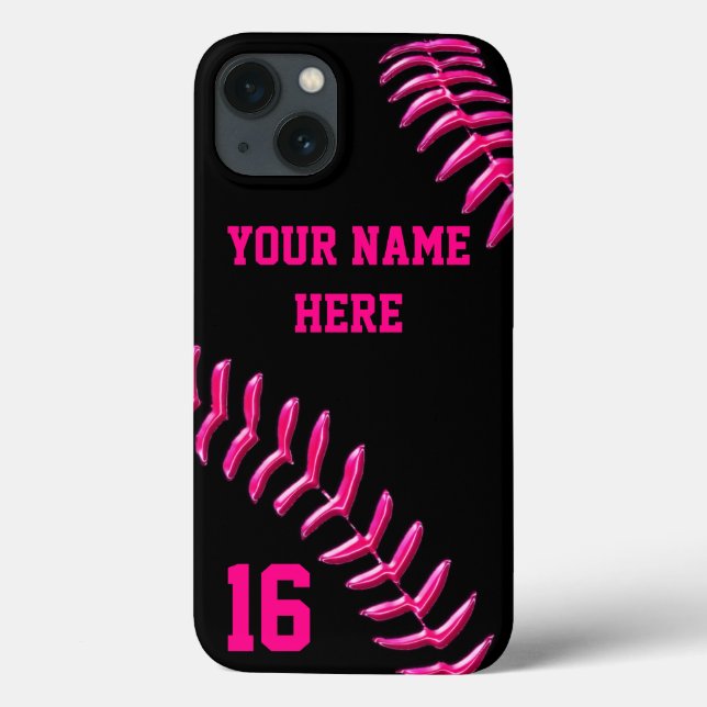 iPhone feito sob encomenda do softball 6 casos com (Verso)