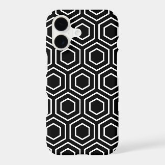 iPhone geométrico preto e branco 7 Ca positivo do