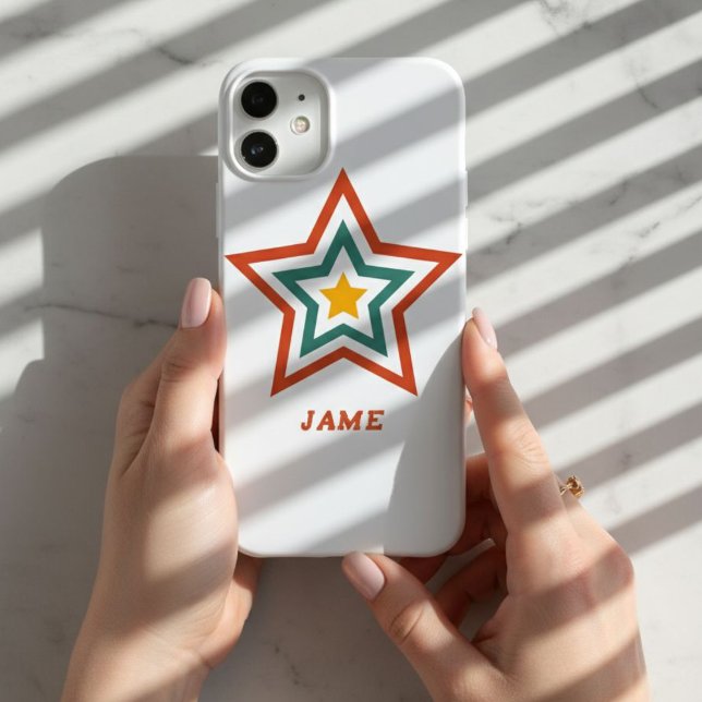 iPhone/iPad Case with Boho Groove Star and Custom  (Criador carregado)