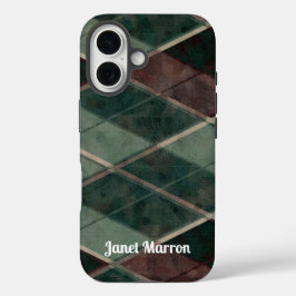 iPhone / iPad de Ouros Castanhos e Verdes