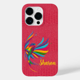 iPhone / iPad de Pele de Réptil Vermelho