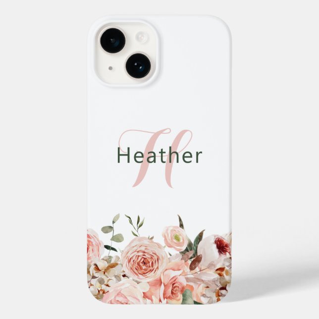 iPhone/iPad Floral Rosa Elegante (Verso)
