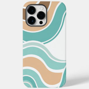 iPhone/iPad marrom/azul/tan com abstrato