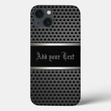 iPhone, iPad, SG3,4,5, Motorola Capas-Carbon Steel