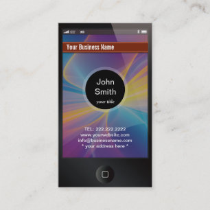 iPhone parece Cartão de visita escuro
