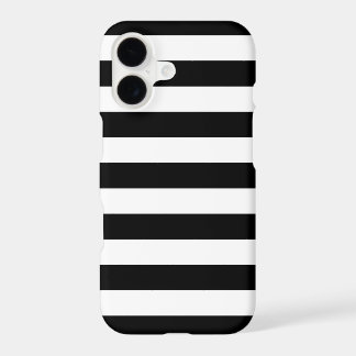 iPhone, Plus ou Pro Case - Stripes preto e branco