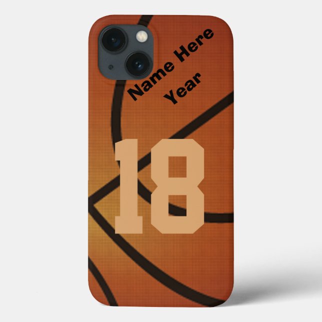 iPhone retro personalizado 6 casos do basquetebol (Verso)