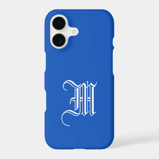 iPhone X Maiúscula de Fundo Sólido AZUL