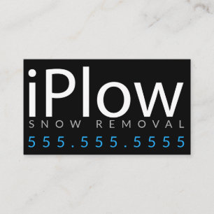 iPlow. Neve da remoção de neve que ara o cartão de
