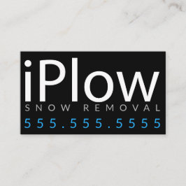 iPlow. Neve da remoção de neve que ara o cartão de