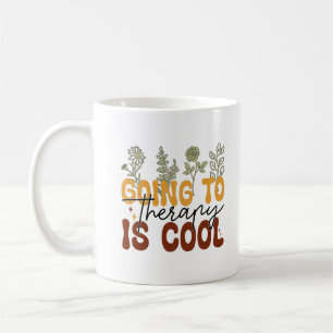 Ir à terapia é uma legal caneca de café