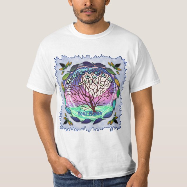 Ir Camisa Reciclar Verde (Frente)