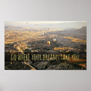Ir Onde Seus Sonhos Levam Seu Poster Inspiracional
