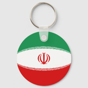 Iran Fisheye Flag Chaveiro