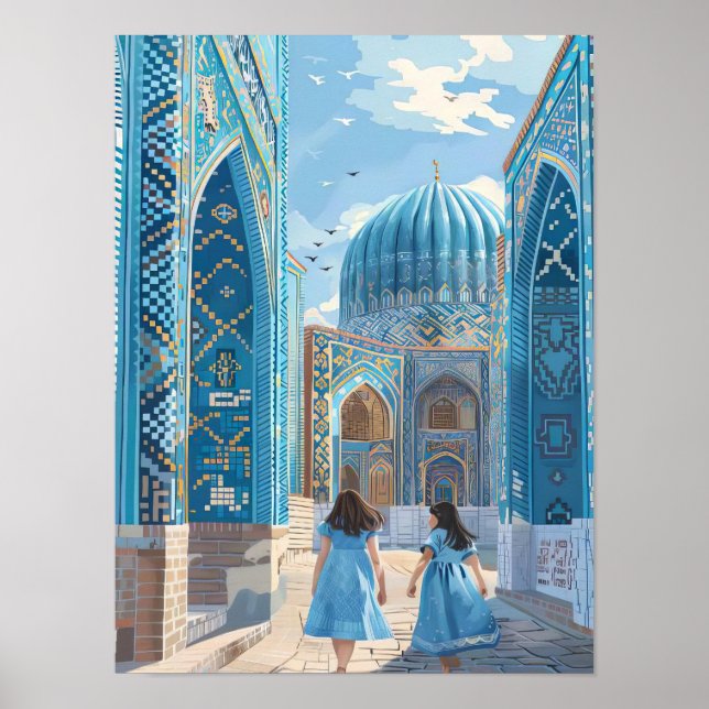 Iran Print Iran Illustration Tehran Poster Tehran  (Frente)