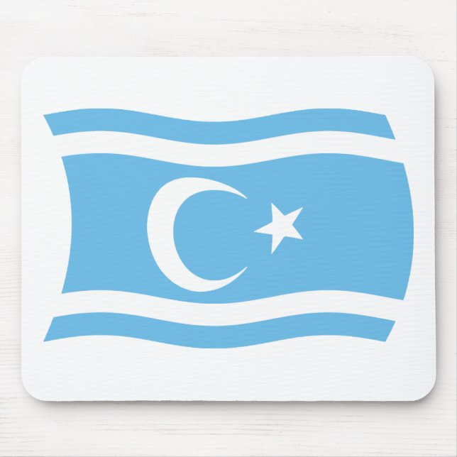 Iraqi Turkmen Flag Mousepad (Frente)