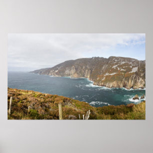 Ireland Slieve League Cliff Photo Poster