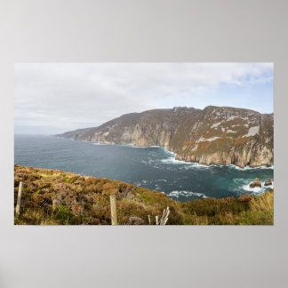 Ireland Slieve League Cliff Photo Poster