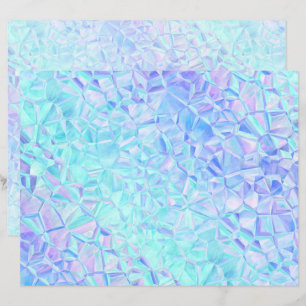 iridescência gelada: folha de papel