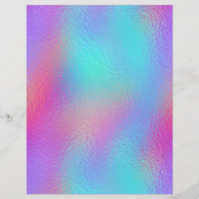 Iridescent Faux Foil Scrapbook Paper No. 67 (Frente)