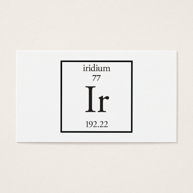 Irídio (Frente)