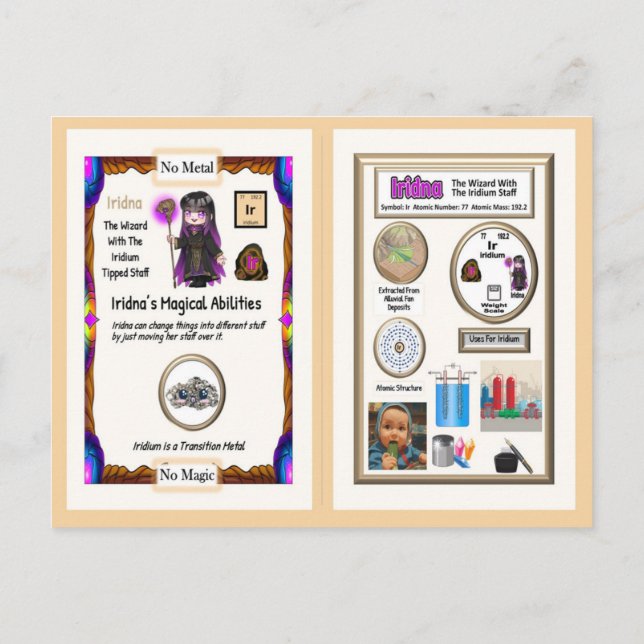 Iridna - Cartão de Comércio de Irídio (Verso)