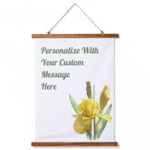 Íris, Arte Floral Amarelo Personalizada