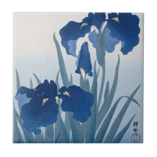Íris (Azul Escuro) por Ohara Koson
