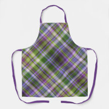 Iris Blossomo Roxo e Xadrez Verde