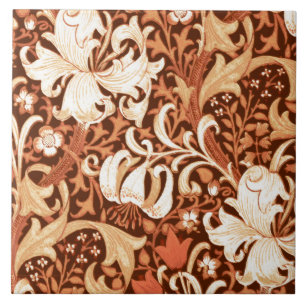Íris e lírio de William Morris, Brown e Tan