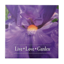 Iris Live Love Garden 4,25" Azulejo de Foto Cerâmi
