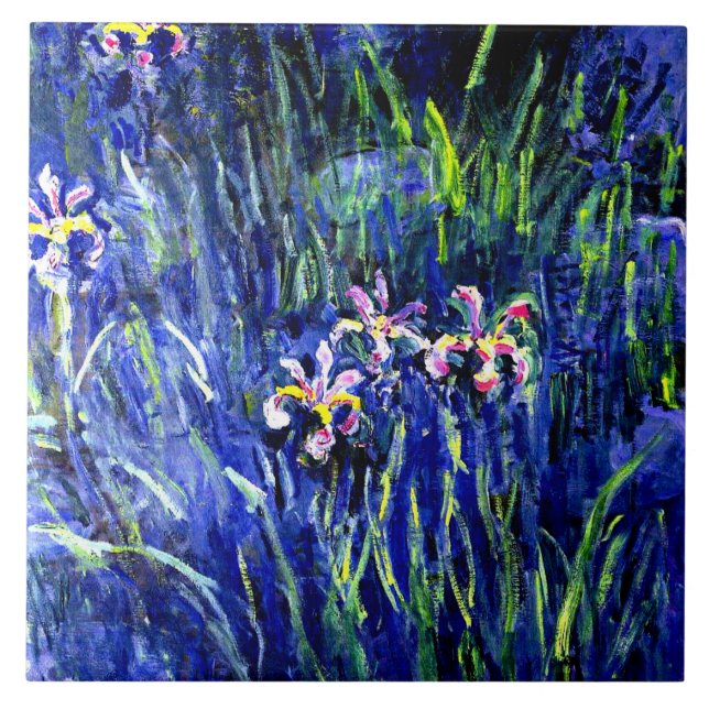 Irises, famosa pintura floral de Claude Monet (Frente)