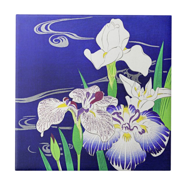 Irises, pintura de Kogyo Tsukioka (Frente)