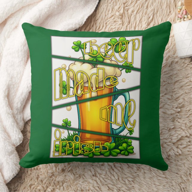 Irish Beer Mug St Patrick’s Day Shirt – almofada (Cobertor)