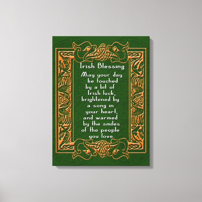 IRISH BLESSING on Canvas Print (Frente)